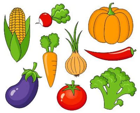 Fruits and Vegetables Clip Art Collection, Clipart Bundle Instant ...