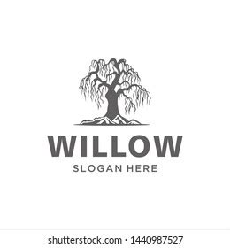 Willow Tree Vector Logo Template That Stock Vector (Royalty Free ...