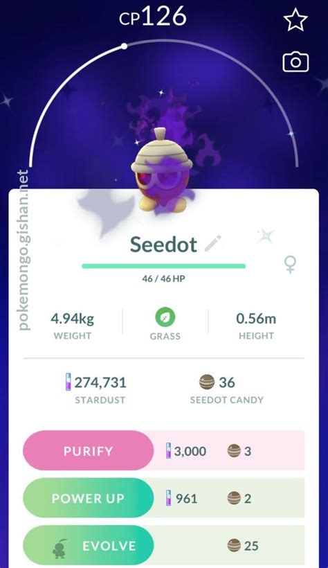 Seedot - Pokemon Go