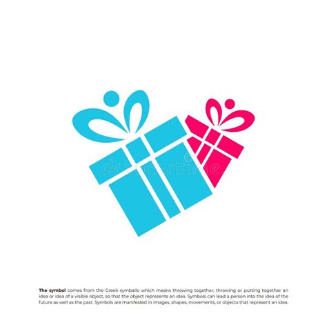 Child Gift Logo Design Template. People Gift Logo Concept Vector Stock ...