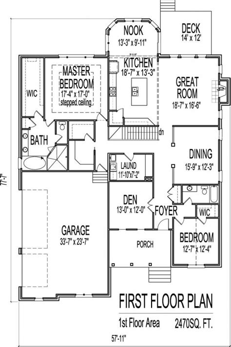 New One Story Ranch House Plans With Basement - New Home Plans Design