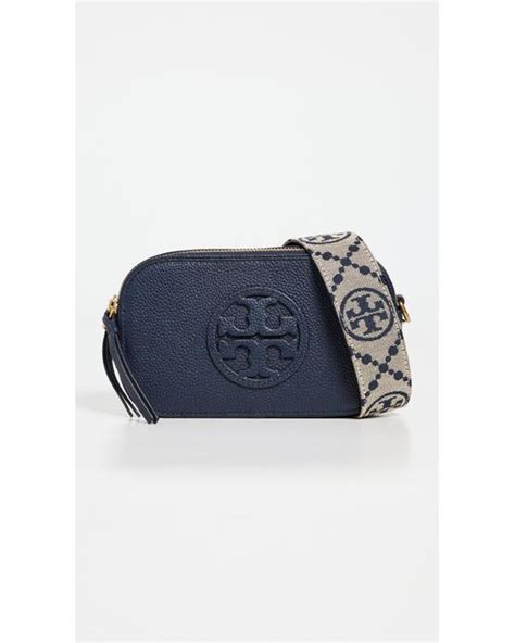 Tory Burch Mini Miller Crossbody Bag in Blue | Lyst