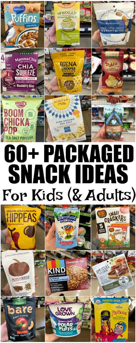 60+ Healthy Packaged Snacks For Kids | For School or Home