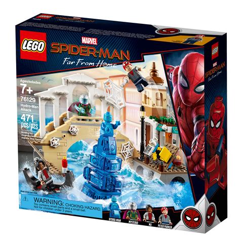 Spider-Man Far From Home LEGO Toys Tease Villains, Costumes & More ...