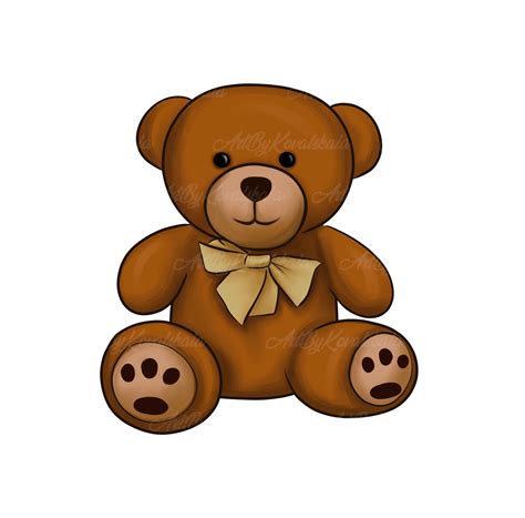 Teddy Bear Clipart, Teddy Bear PNG, Baby Shower, Digital Download ...