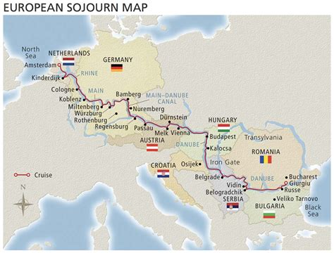 Danube River Cruise Map – Map Of The Usa With State Names