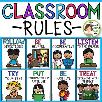 Free Classroom Rules Posters Classroom Rules Classroom Rules Poster Images