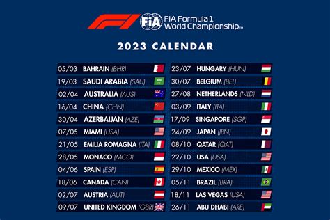 Dates For F1 2024 - Alina Beatriz