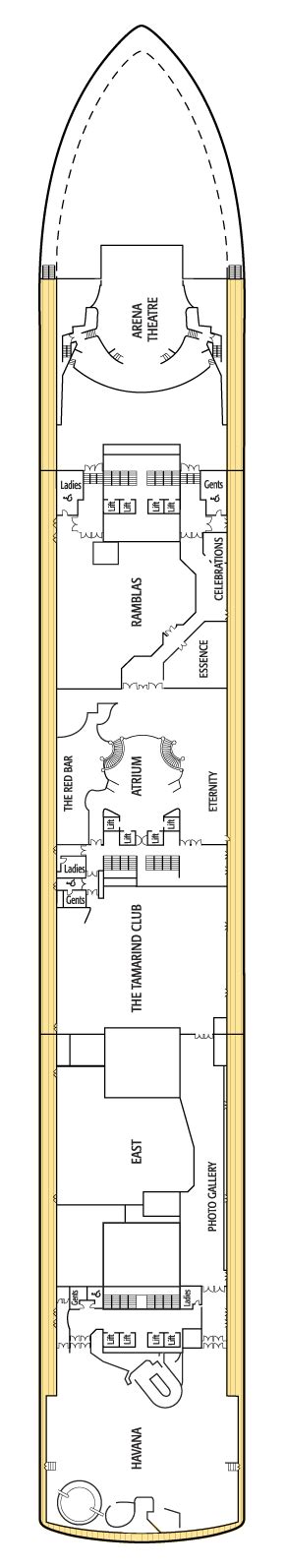 P&O Ventura Deck Plans: Ship Layout, Staterooms & Map - Cruise Critic