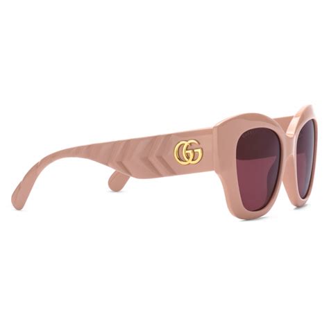 Gucci - Cat Eye Sunglasses - Pink Burgundy - Gucci Eyewear - Avvenice