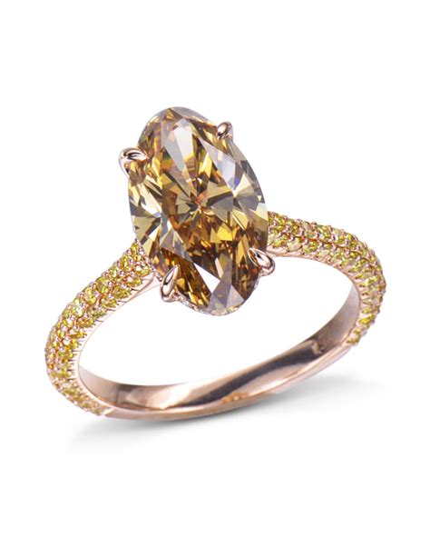 Natural Cognac Colored Diamond Engagement Ring - Turgeon Raine