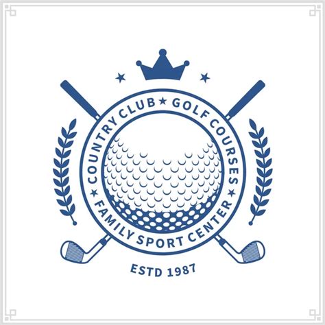 Golf crest logo Vector Art Stock Images | Depositphotos