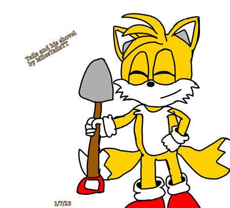 Tails And His Shovel Art By Me Rsonicthehedgehog