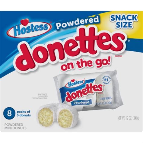 Hostess® Snack Size Powdered Donettes®, 8 ct / 12 oz - Fry’s Food Stores