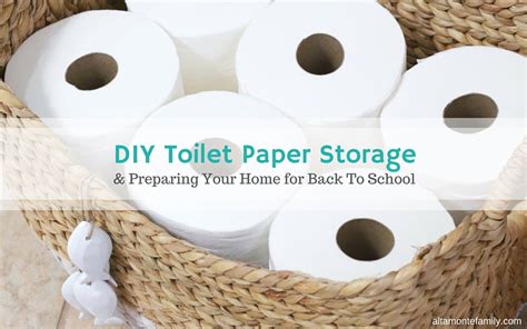 DIY Toilet Paper Storage Basket | Altamonte Family