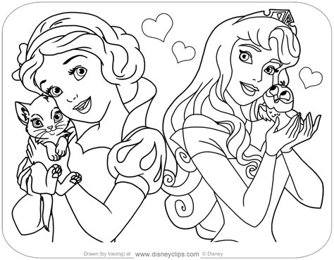 Disney Princess Coloring Page Belle