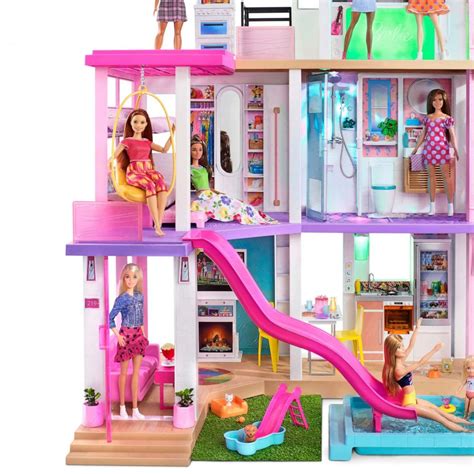 Barbie Dreamhouse Doll House Playset, Barbie House With 75 Accessories ...