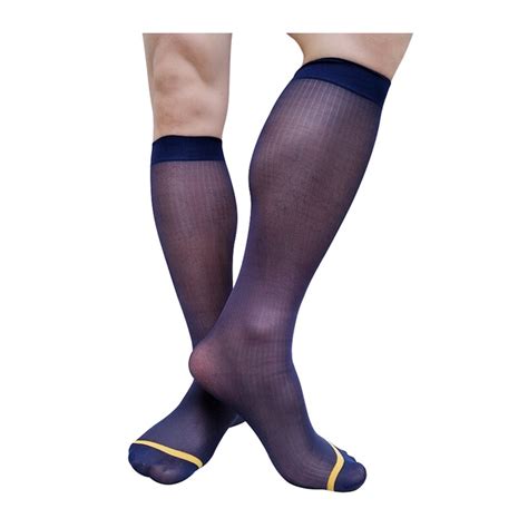 Striped Knee-High Dress Socks | 1,000+ Men's Lingerie | Free Shipping!