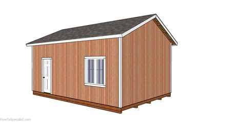 16x24 Shed Plans Free - PDF Download | HowToSpecialist - How to Build ...