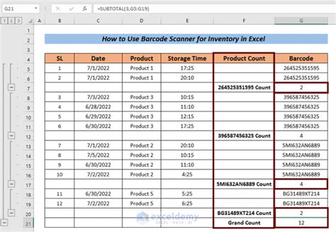 How to Use Barcode Scanner for Inventory in Excel (with Easy Steps)