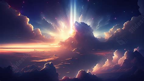 Heaven Beautiful Clouds Powerpoint Background For Free Download ...