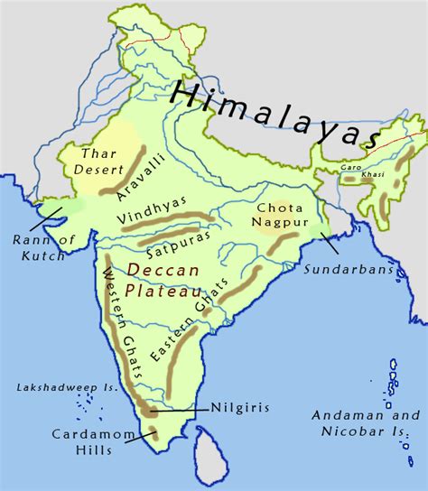 Deccan Plateau Map - Deccan Plateau