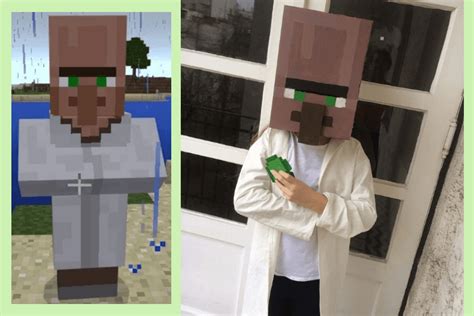 Minecraft Villager Costume in simple Swedish style - IKEA Hackers