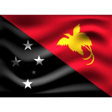 Papua New Guinea Waving Flag PNG Transparent Images Free Download ...