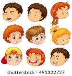 Kids Faces Clipart Free Stock Photo - Public Domain Pictures