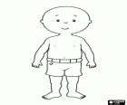 Play to dress up Caillou as a fireman coloring page printable game