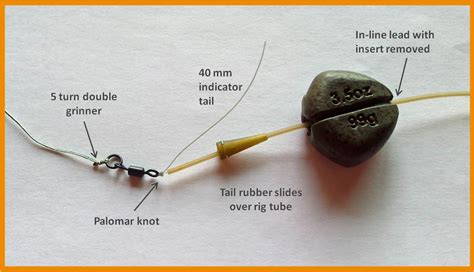 This semi-fixed running lead setup is very effective & safe for the carp