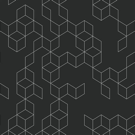 Black & White Modern Geometric Wallpaper | Feathr Wallpapers