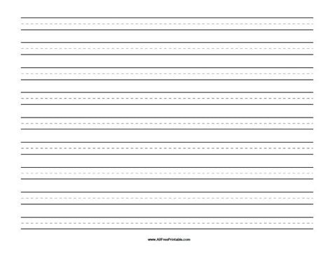 Landscape Handwriting Paper – Free Printable