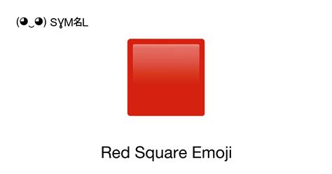 🟥 - Red Square (Red Square) Emoji 📖 Emoji Meaning Copy & 📋 Paste ...