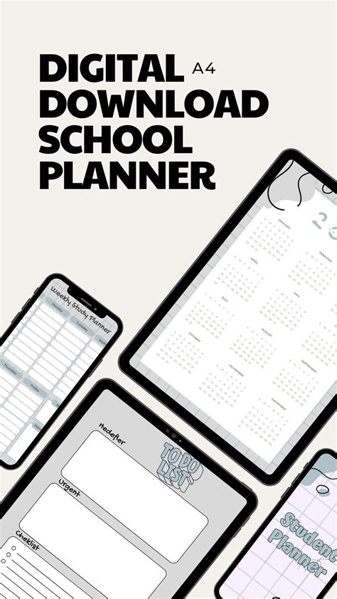 2023 Student Planner Template Digital School Planner - Etsy