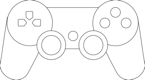 Playstation Controller Outline - ClipArt Best