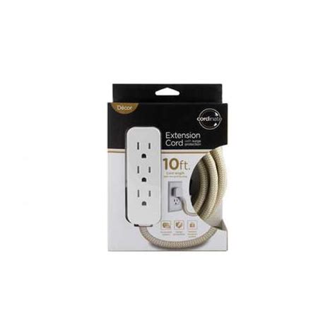 Cordinate Indoor 10 ft. L Tan/White Extension Cord 10/3 - Ace Hardware