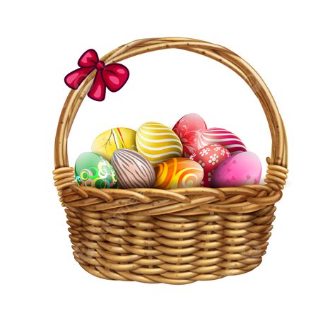 Easter Egg Basket Bunny Clipart Transparent Background, Easter Clipart ...