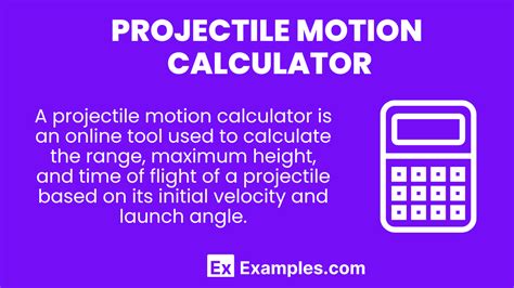 Projectile Motion Calculator