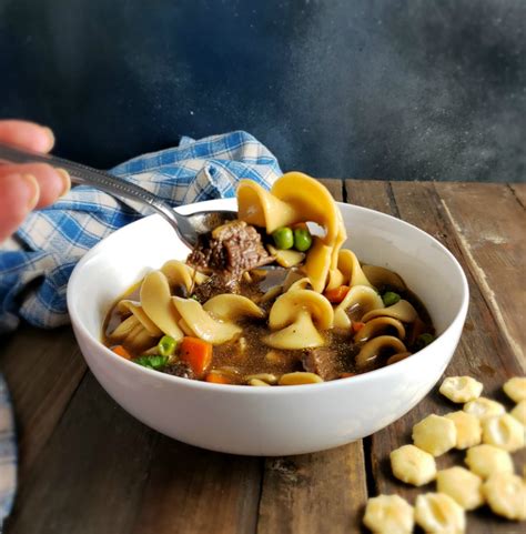 Instant Pot Scratch Beef Noodle Soup - Frugal Hausfrau