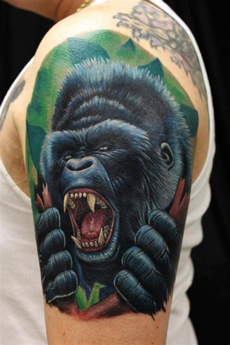 23 best Gorilla tattoos images on Pinterest | Gorilla tattoo, Cool ...