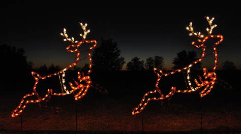 Lighted Reindeer Yard Decorations | LED Reindeer Outdoor