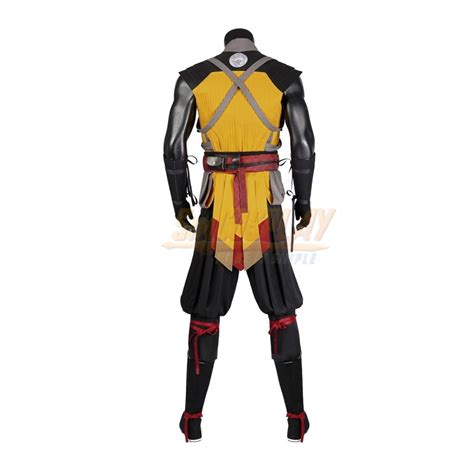 Scorpion Mortal Kombat 1 Cosplay Costume Scorpion Yellow Cosplay Suit