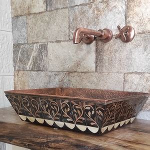 Antique Style Copper Sink Faucet, Copper Wall Mount Faucet Bathroom Washbasin - Etsy