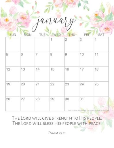 2020 Bible Verse Calendar Free Printable! - Printables and Inspirations