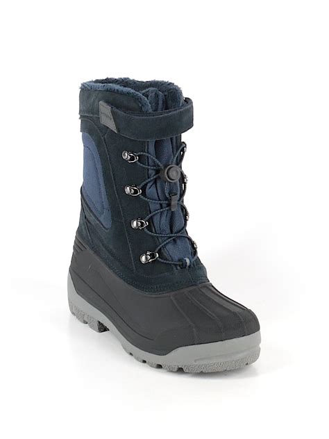 Lands' End Solid Dark Blue Boots Size 7 - 59% off | thredUP