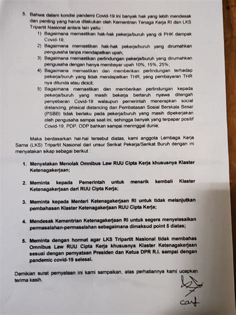 Detail Contoh Surat Pernyataan Sikap Penolakan Koleksi Nomer 42