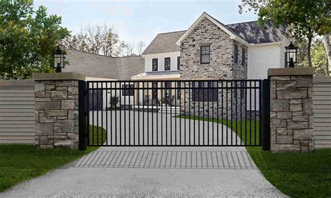 Single Swing Driveway Steel Gate – Madrid Style - DMV Gates & Security