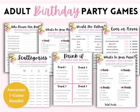 Quarantine Birthday Games Adult Birthday Party Games Adult - Etsy