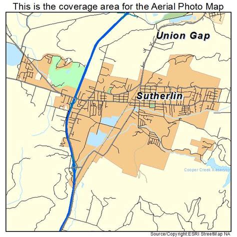 Aerial Photography Map of Sutherlin, OR Oregon